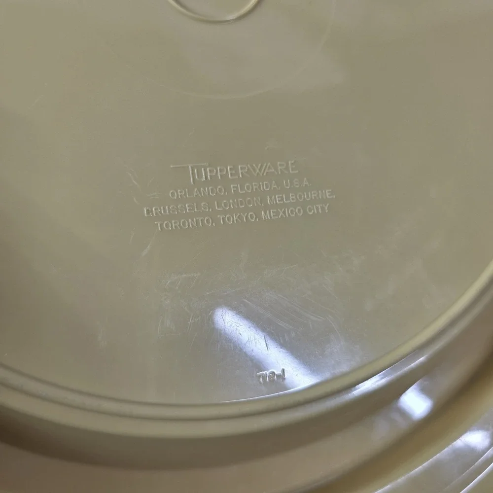 VTG Tupperware Round Pie Cake Carrier 10